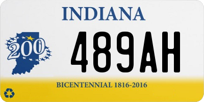 IN license plate 489AH