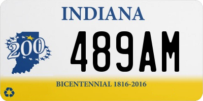 IN license plate 489AM
