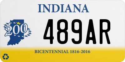 IN license plate 489AR