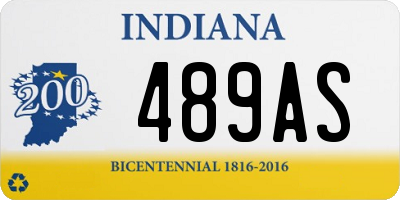 IN license plate 489AS