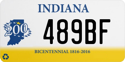 IN license plate 489BF