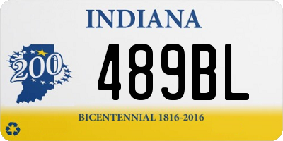 IN license plate 489BL