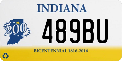 IN license plate 489BU