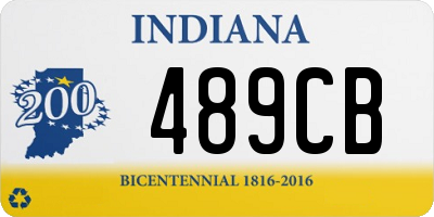 IN license plate 489CB