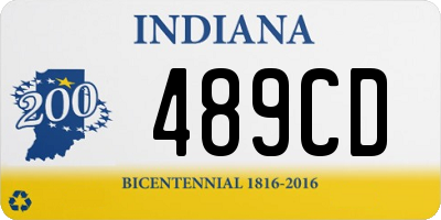 IN license plate 489CD