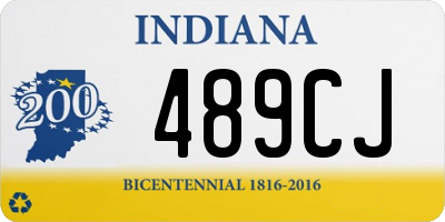 IN license plate 489CJ