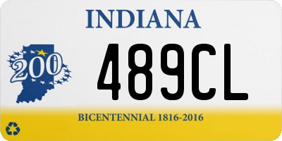 IN license plate 489CL