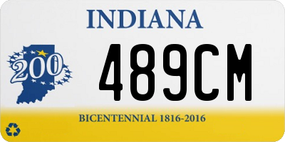 IN license plate 489CM