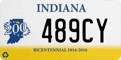 IN license plate 489CY