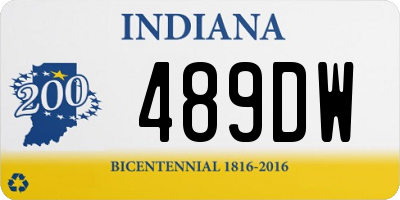 IN license plate 489DW