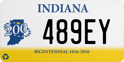 IN license plate 489EY