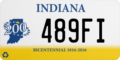 IN license plate 489FI