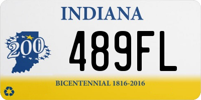 IN license plate 489FL