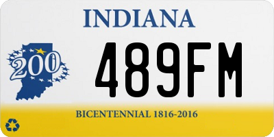 IN license plate 489FM