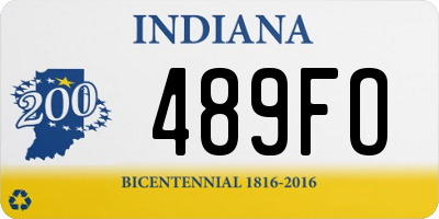 IN license plate 489FO