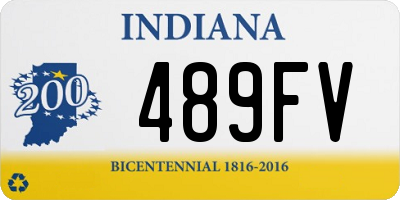 IN license plate 489FV