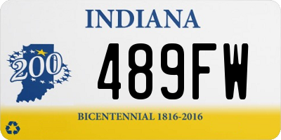 IN license plate 489FW