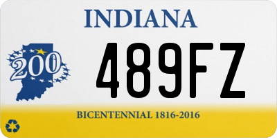 IN license plate 489FZ