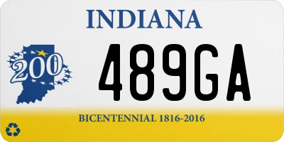 IN license plate 489GA