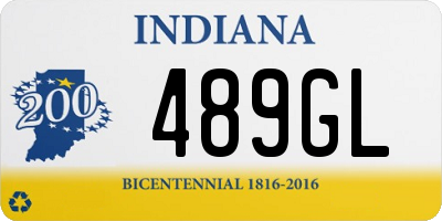 IN license plate 489GL