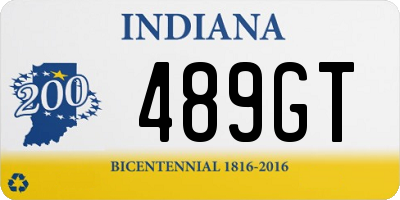 IN license plate 489GT