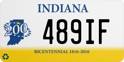 IN license plate 489IF