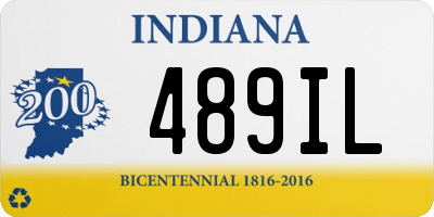 IN license plate 489IL