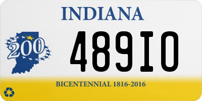 IN license plate 489IO