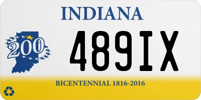 IN license plate 489IX