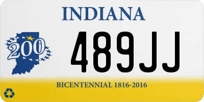 IN license plate 489JJ