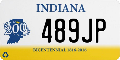 IN license plate 489JP