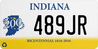 IN license plate 489JR