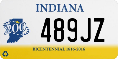 IN license plate 489JZ