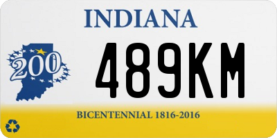 IN license plate 489KM