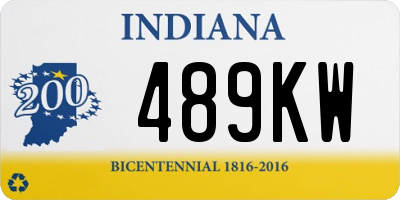 IN license plate 489KW