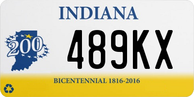 IN license plate 489KX