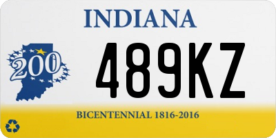 IN license plate 489KZ