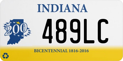 IN license plate 489LC