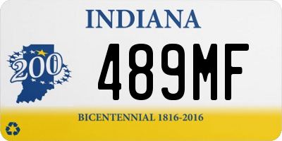 IN license plate 489MF