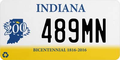 IN license plate 489MN