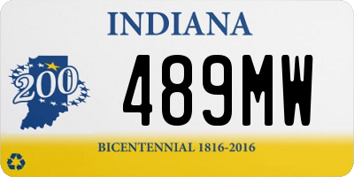 IN license plate 489MW