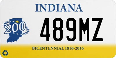 IN license plate 489MZ