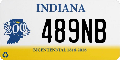 IN license plate 489NB