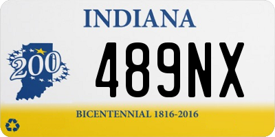 IN license plate 489NX