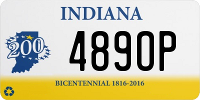 IN license plate 489OP