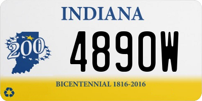 IN license plate 489OW
