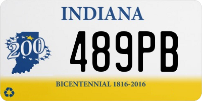 IN license plate 489PB