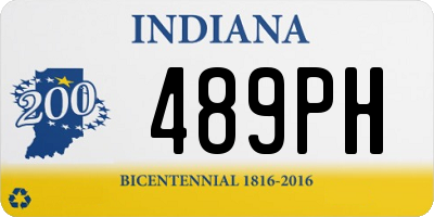 IN license plate 489PH