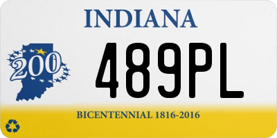 IN license plate 489PL