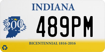 IN license plate 489PM